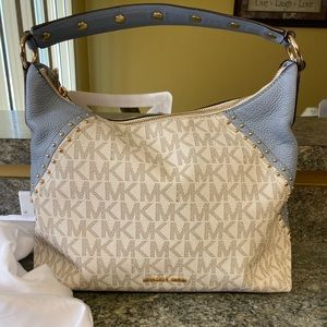 Michael kors studded shoulder bag